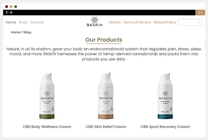 CBD Cream Body Products | Cosmetics Manufacturer | About The Client